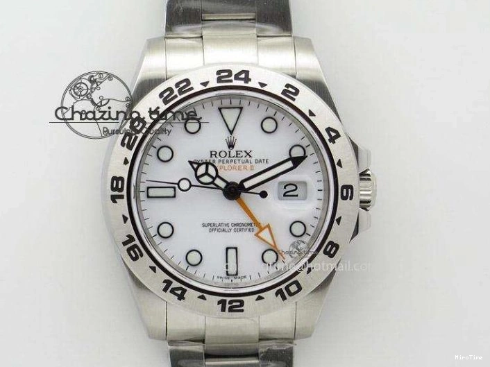 MiroTime 0513 Refined Daytona DIW Carbon Case DIWF Edition Black White Dial Orange Diamonds Bezel on White Nylon Strap A 1668